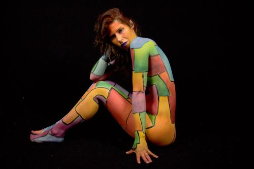 Auteur fotograaf claude - bodypaint kleuren