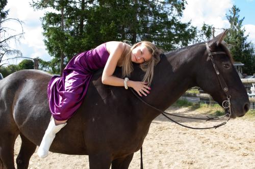 Auteur fotograaf Jehan - Stacy in een ranch