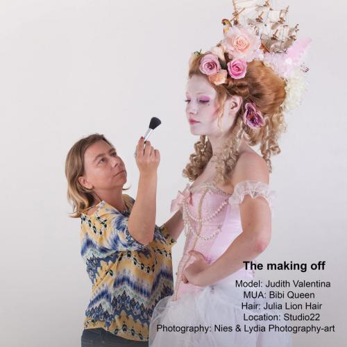 Auteur fotograaf Bibi Make Up Queen - Make up shoot Madame de pompadour